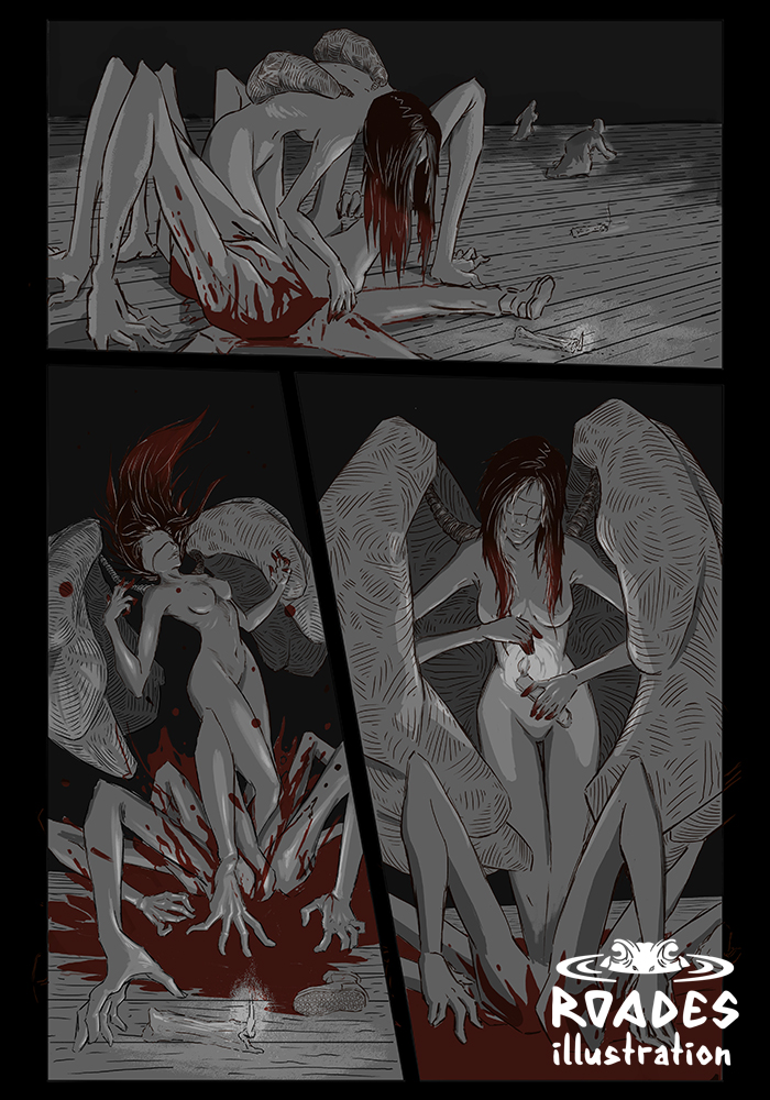 Page two of short horror, comic