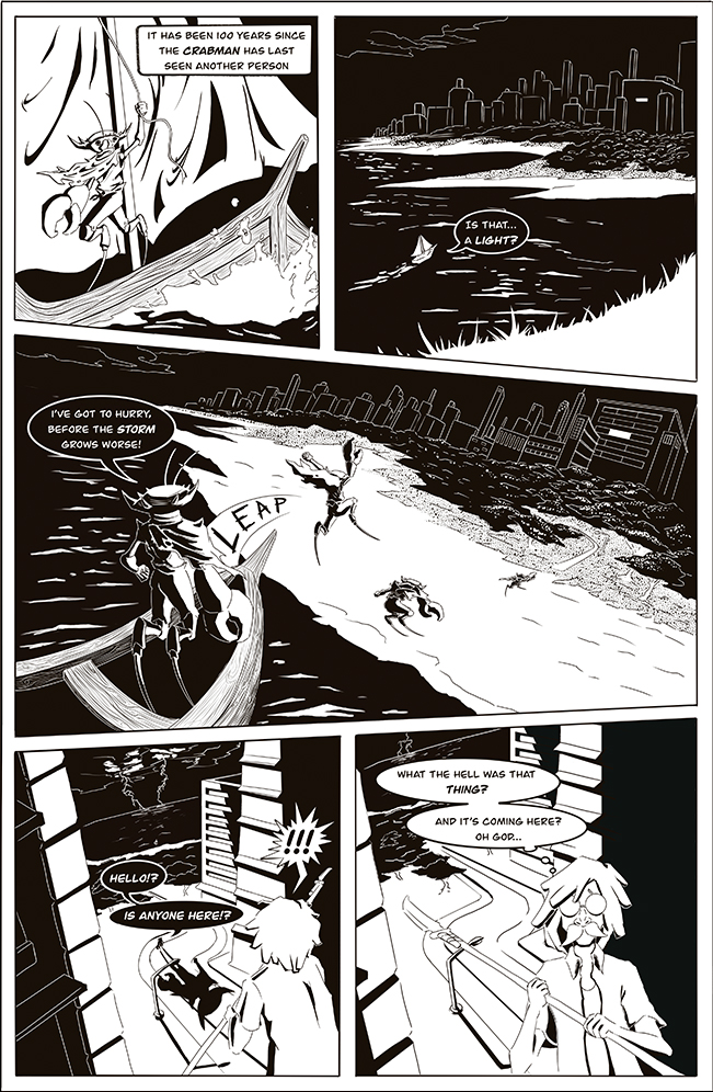 Page 2 of short sci-fi comic