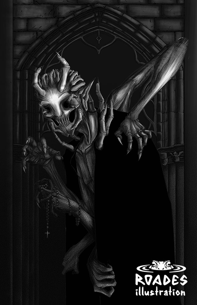 Horror Artwork, by Roades Illustration